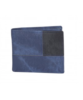 Contrast Panel PU Bifold Notecase in a 3 Panel Pattern